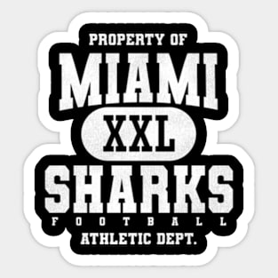 Miami Sharks Football Xxl Sticker